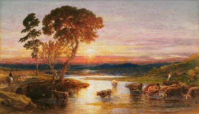 Going to the Fold, Sunset, 1879 by Samuel Palmer